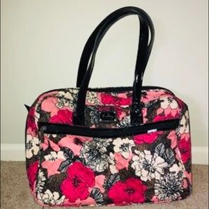 VERA BRADLEY patterned quilted computer travel bag